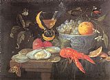 Still Life with Fruit and Shellfish by Unknown Artist